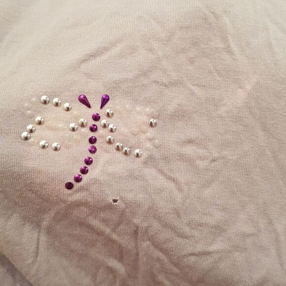 3/$20 H&M butterfly sz L grey top woman - Picture 4 of 8